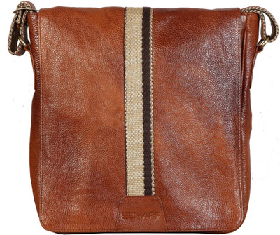 

Scharf Men Casual Tan Genuine Leather Sling Bag