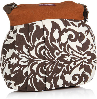 

Home Heart Women Casual Black, White Canvas Sling Bag