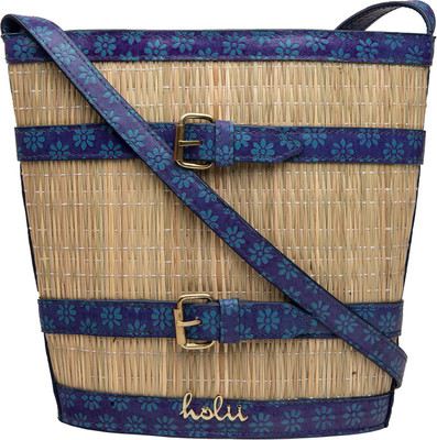 

Holii Women Formal Blue Genuine Leather Sling Bag