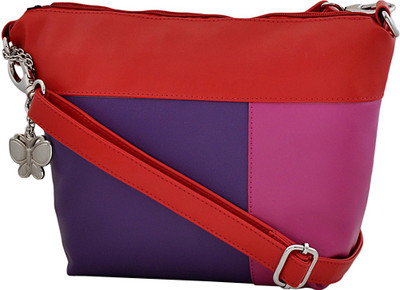 

Butterflies Women Casual Multicolor PU Sling Bag