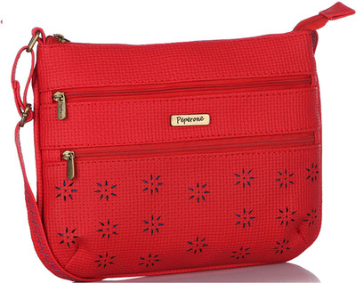 

Peperone Women Casual Red PU Sling Bag