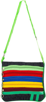 

Glitters Girls Casual Multicolor Canvas Sling Bag