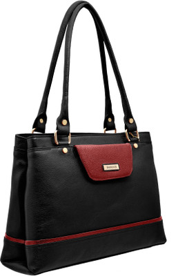 

JFL-Jewellery For Less Girls Formal Black Genuine Leather Shoulder Bag