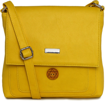 

Esbeda Women Casual Yellow PU Sling Bag