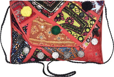 

Jewel Fab Art Women Casual Multicolor Cotton Sling Bag