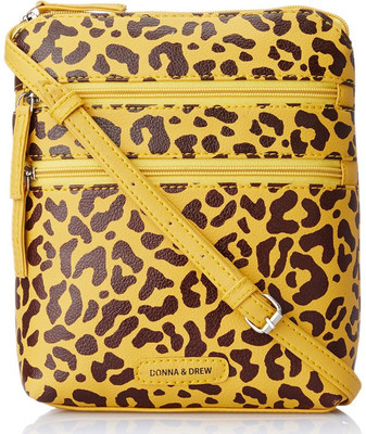 

Donna & Drew Women Casual Yellow PU Sling Bag