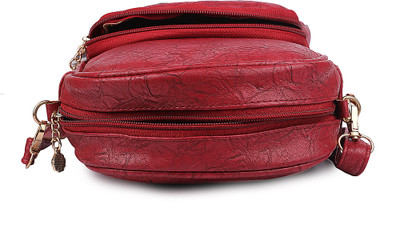 

TR Fashion Girls Casual Pink PU Sling Bag