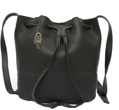 

Pepgirls Girls Casual Black Leatherette Sling Bag