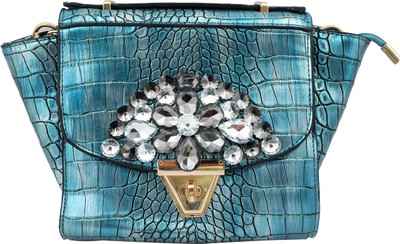 

Super Drool Women Casual Green PU Sling Bag