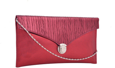 

Hawai Women Evening/Party Maroon PU Sling Bag