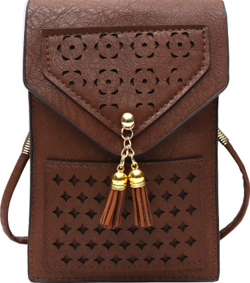 Hawai Girls Casual Brown PU Sling Bag