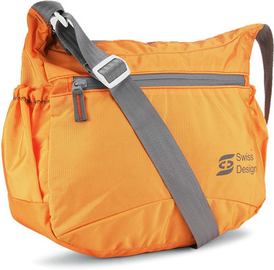 

Swiss Design Men & Women Casual Orange Nylon Sling Bag