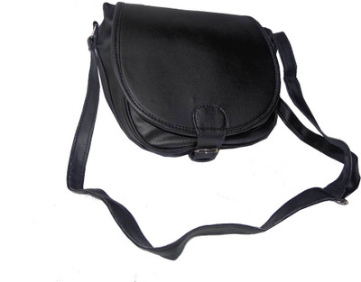 Good Life Stuff Women Casual Black Leatherette Sling Bag