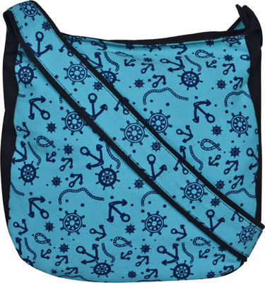 

Anekaant Women Casual Blue Canvas Sling Bag