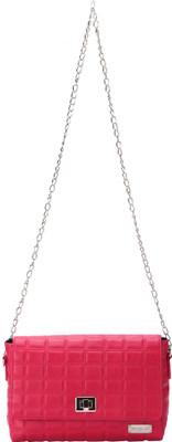 

The Zoya Life Women Evening/Party Pink PU Sling Bag