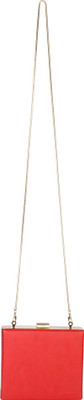 

Giordano Women Evening/Party Red Genuine Leather Sling Bag