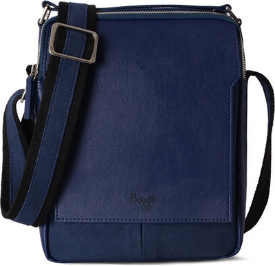 

Baggit Men Casual Blue Rexine Sling Bag