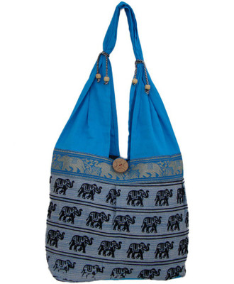 

The Living Craft Women Casual Multicolor Cotton Shoulder Bag
