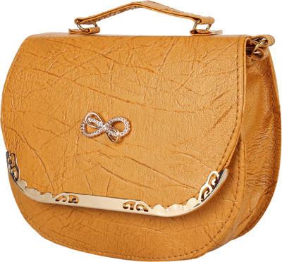 

Ayeshu Women Casual Yellow PU Sling Bag