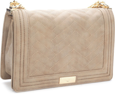 

BC BG Women Evening/Party Brown Genuine Leather Sling Bag