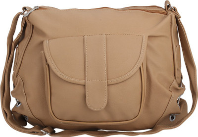 

Cottage Accessories Women Tan PU Sling Bag