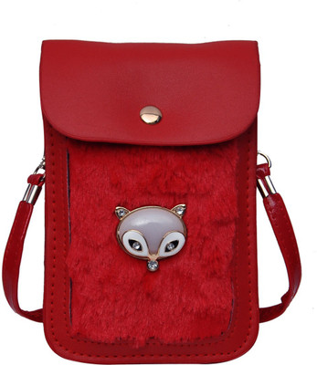 

Hawai Women Evening/Party Red PU Sling Bag