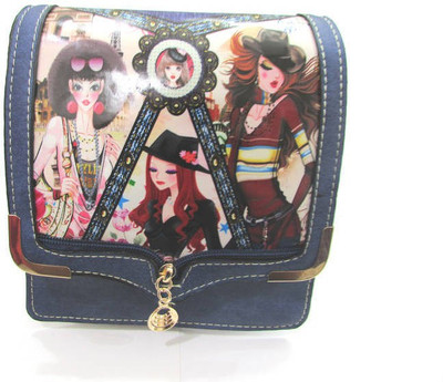 

Ducati Women Casual Multicolor Denim, PU Sling Bag