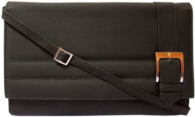 

MTE Women Casual Black PU Sling Bag