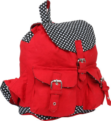 

Pickpocket Women Casual Red Canvas Shoulder Bag