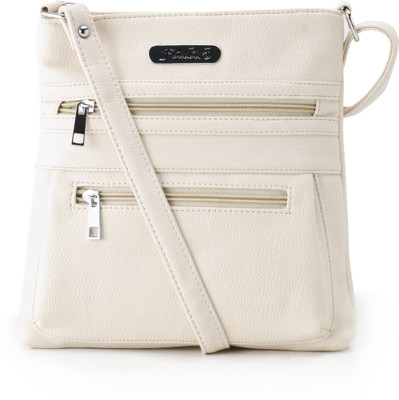 

Falah Bag Works Women Casual Beige PU Sling Bag