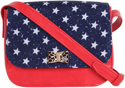 Berrypeckers Women Casual Red PU Sling Bag