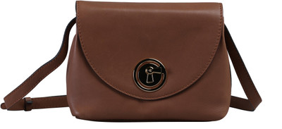 

ILEX London Women Formal Tan Genuine Leather Sling Bag