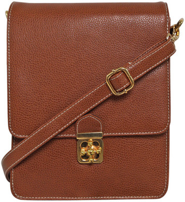 

Peacock Women Casual Brown PU Sling Bag