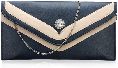 

Contrast Girls Casual Blue PU Sling Bag