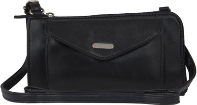 

Lavie Women Casual Black PU Sling Bag