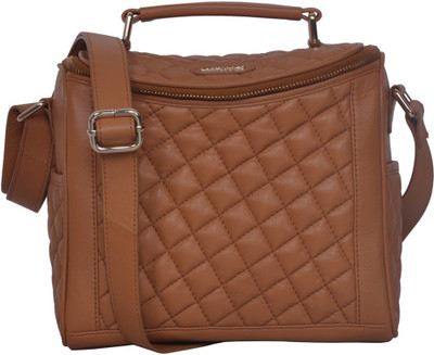 

Justanned Women Casual Tan Genuine Leather Sling Bag