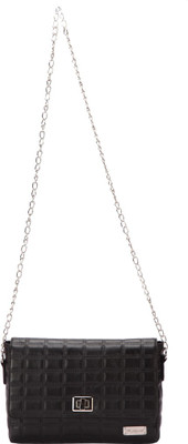 

The Zoya Life Women Evening/Party Black PU Sling Bag