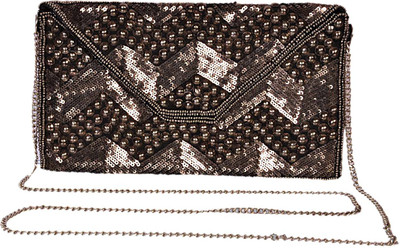 

Diwaah Women Evening/Party Silver Canvas Sling Bag