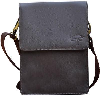 

Tamanna Men & Women Casual Brown Genuine Leather Sling Bag
