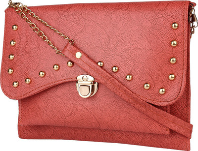 

Ashman Girls Casual Red PU Sling Bag