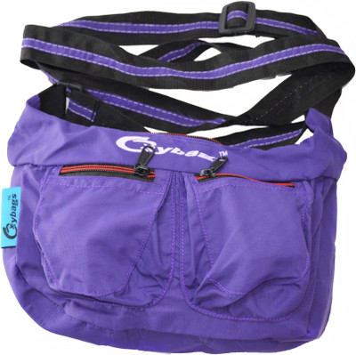 

JG Shoppe Women Casual Purple Nylon Sling Bag