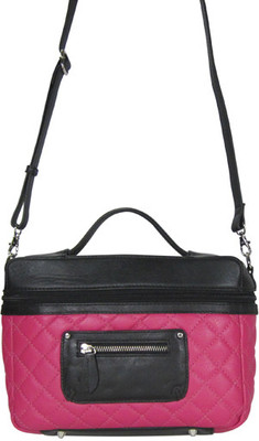 Indostyle Women Formal Pink Genuine Leather Sling Bag