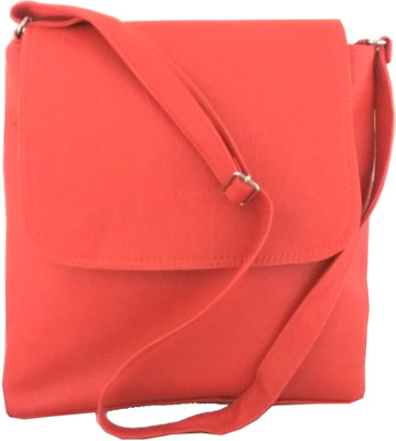 

Fabio Women Casual Orange PU Sling Bag