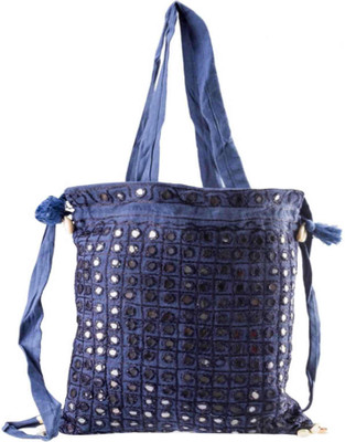

Shilpbazaar Women Casual Blue Cotton Sling Bag