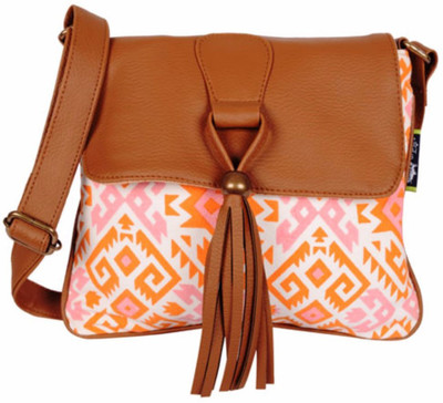 

Kanvas Katha Women Casual Multicolor Canvas Sling Bag