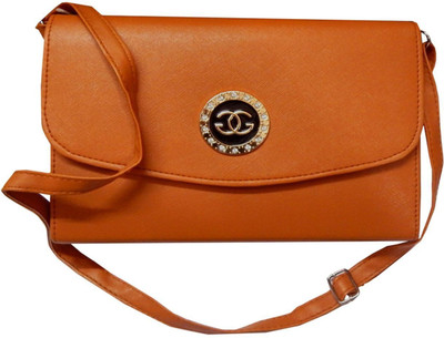 

Navaksha Women Brown PU Sling Bag