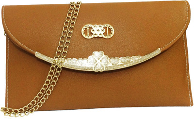

SPLICE Girls Evening/Party Tan PU Sling Bag