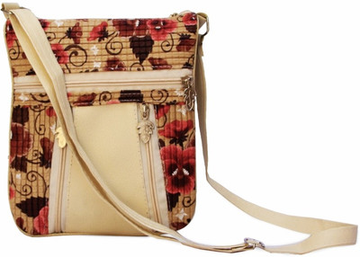 

Glitters Girls White Rexine Sling Bag