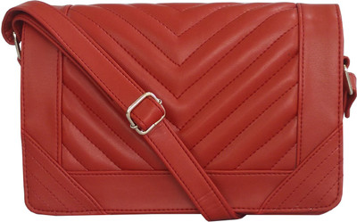 

Toteteca Women Formal Maroon Leatherette Sling Bag
