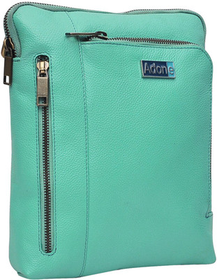 

Adone Men & Women Formal Green Genuine Leather Sling Bag